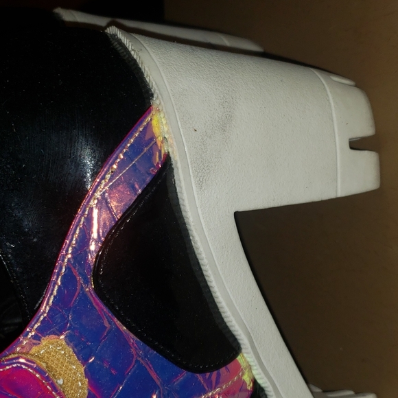 Privileged Shoes Platforms Captain Black Iridescent Size-10 - Picture 4 of 8